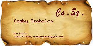 Csaby Szabolcs névjegykártya